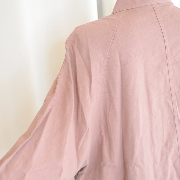 Aritzia Wilfred Free Boyfriend Button-Up Linen Shirt in Nomad Taupe Sz S - Picture 7 of 9
